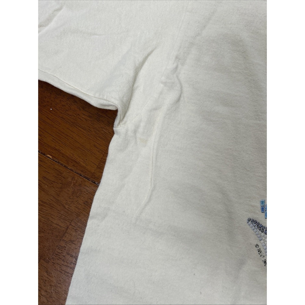Vintage Fruit Of The Loom T Shirt Lake Geneva Wisconsin Men's Size XL White 1997 - Picture 4 of 12